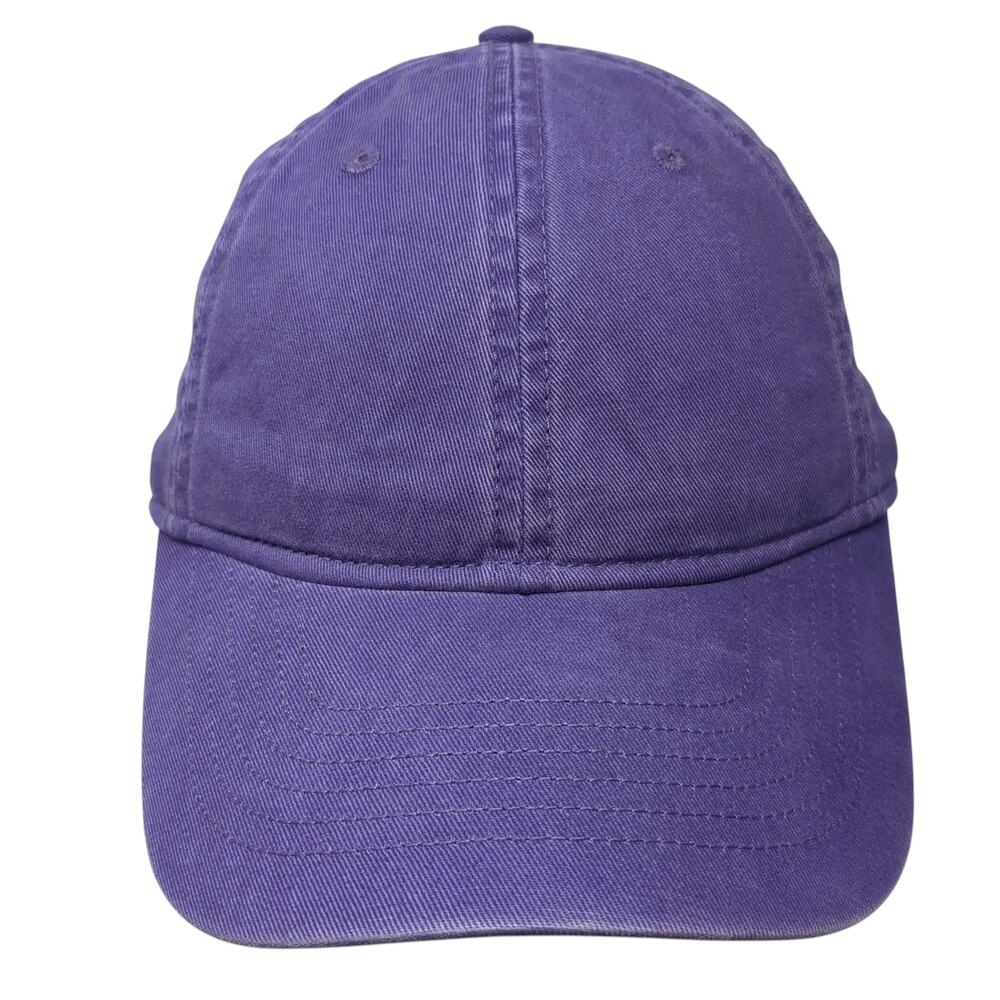Yellow Label Co. Slideback Baseball Cap Purple One Size Adjustable 6 Panel Blank
